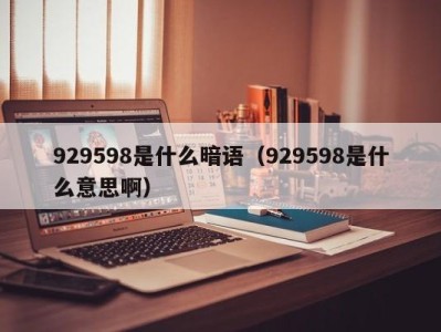 青岛929598是什么暗语（929598是什么意思啊）